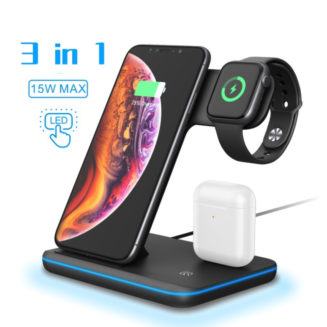 Cargador iPhone 3 en 1 - 15W
