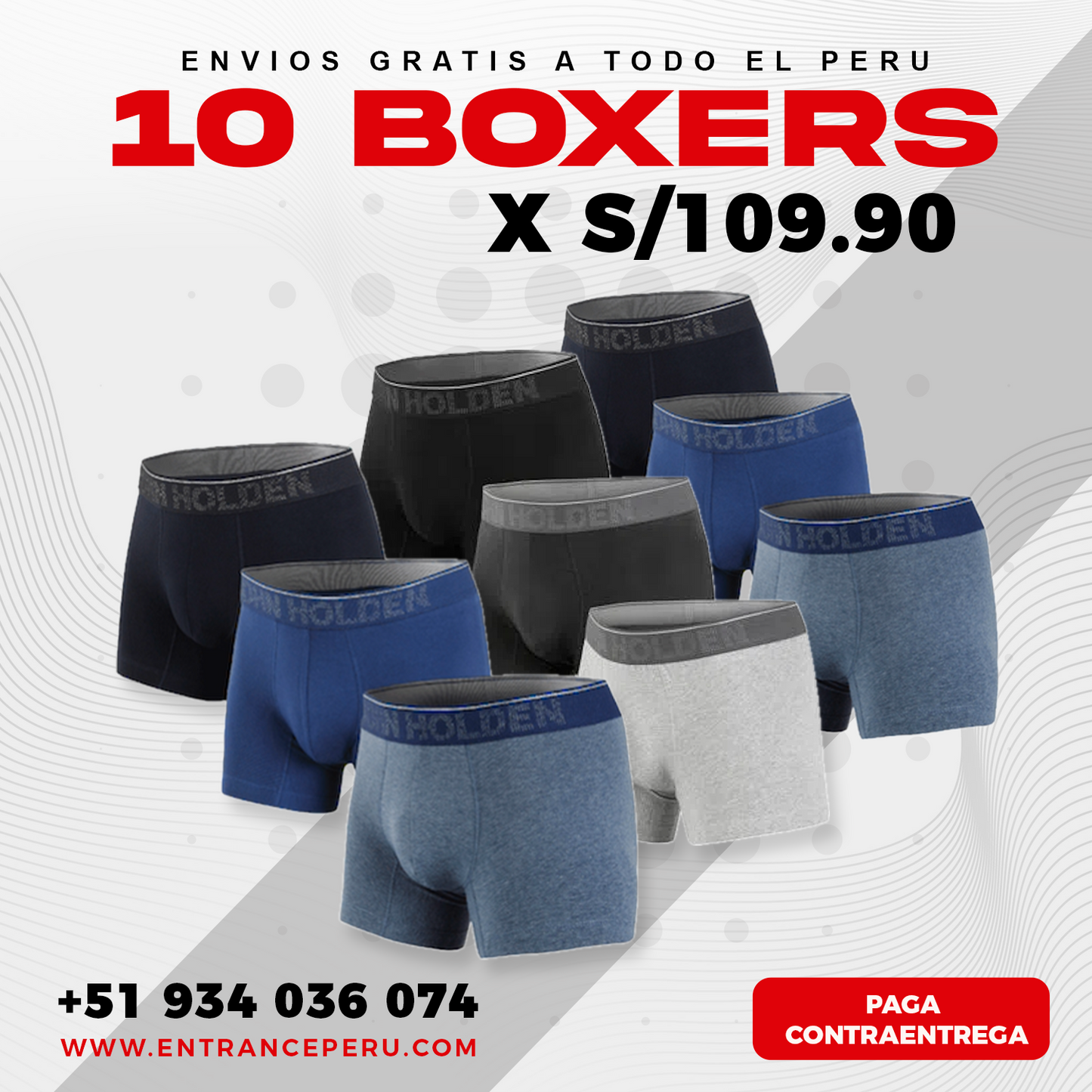 10 Boxers + Regalo